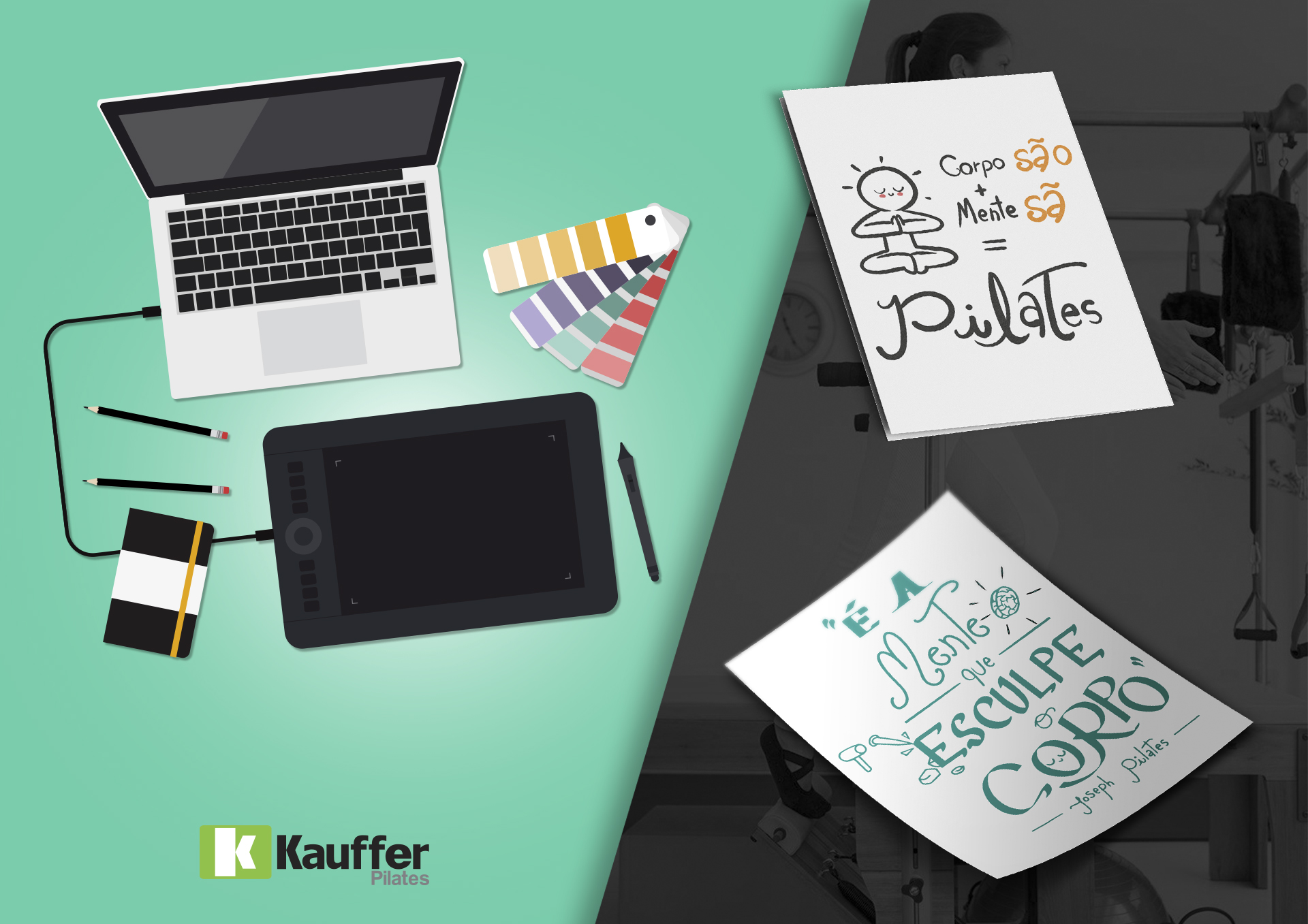 redes sociais de studios de pilates