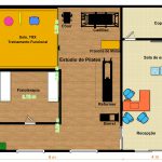Layout ou planta baixa para montar um studio de pilates