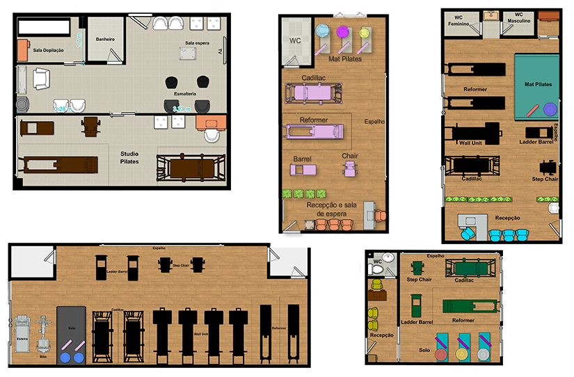 Por que é importante fazer uma planta baixa antes de montar um studio de pilates?