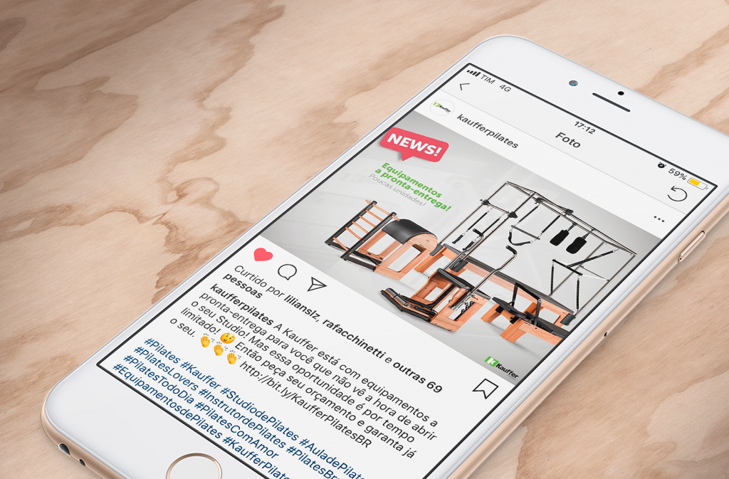 Propaganda de studio de pilates - Kauffer Pilates